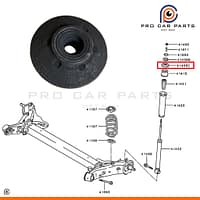 Cao su đệm phuộc sau dưới Xpander 2018-