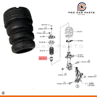 Cao su tăm bông phuộc trước Mazda 3 2014-2018