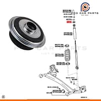Đệm bát bèo phuộc sau trên Vios