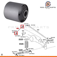 Cao su thanh giằng dọc sau Fortuner 2005-2016-