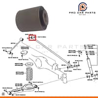 Cao su thanh giằng ngang sau Fortuner 2005-2016- (Cục sắt)