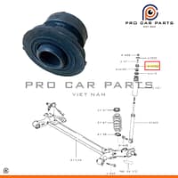 Cao su đệm phuộc sau trên Mirage 2012-2019