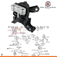 Cao Su Chân Máy Phải Altis 1.8 2014-2019