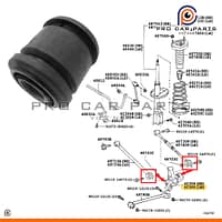 Cao su ngỗng moay ơ sau nhỏ Camry 2001-2017 (Cục Nhỏ)