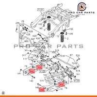 Cao su thanh giằng dọc sau dưới Isuzu MU-X 2014- (Động cơ 2.5, 3.0)