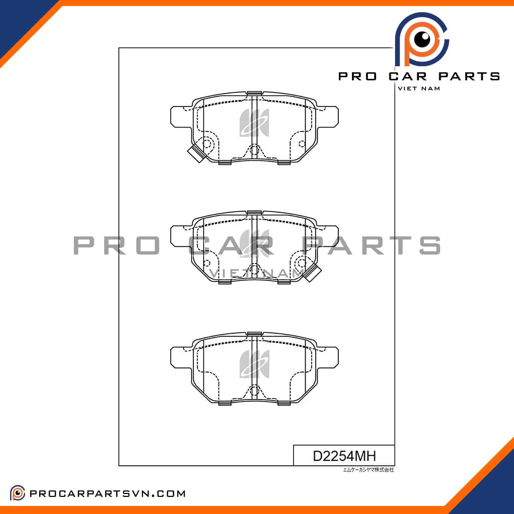Bố thắng sau toyota corolla altis 2008-, vios 2007-, yaris 2005-