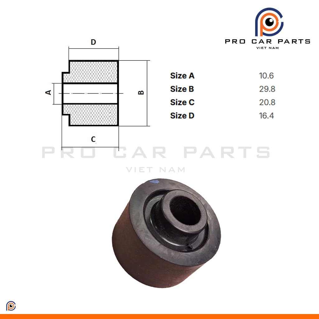Cao su đệm phuộc sau trên Innova 2004-2016, Fortuner 2005-2015