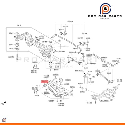 Cao su càng I sau Sedona 2014-2021 (Bệ đỡ lò xo)