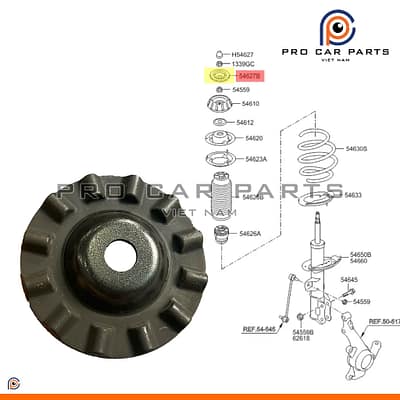 Cao su đệm trên bát bèo 54627-1R600