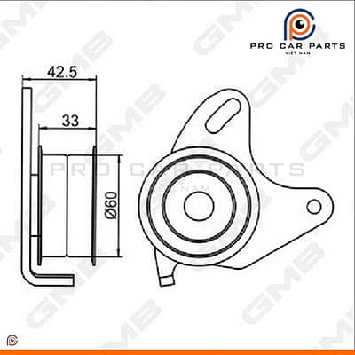 Bạc đạn tăng curoa cam Starex 2.5 1997-2007